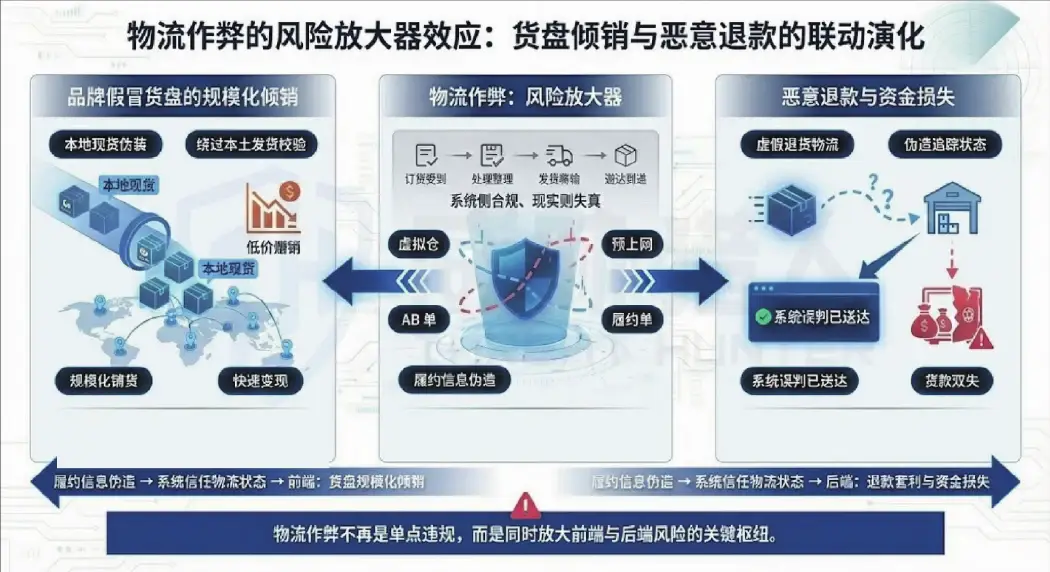 Information on logistics fraud to magnify the risks of fraudulent palletization and malicious refunds Figure