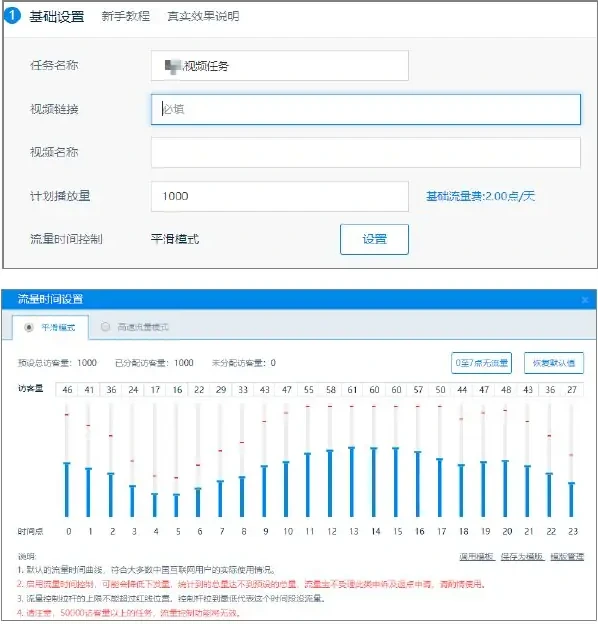 fake-view traffic job base and time allocation