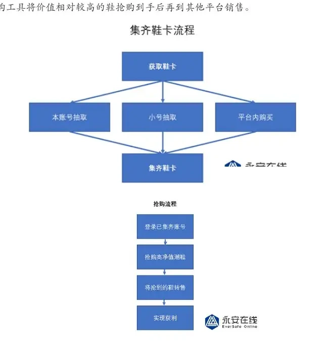 Case: “Shoe chaser” chart for profit from shoe card collection (page 112 of the original report)