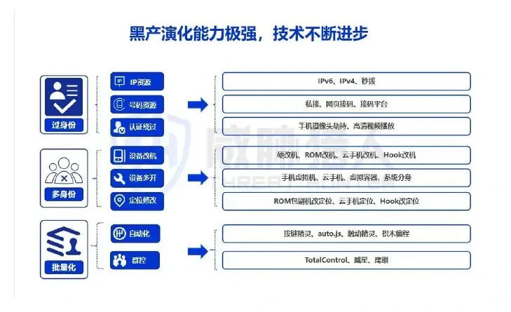 Black-born assault services were divided into three main modules: “Alternative”, “Multi-identity”, and “Quantification” (page 9 of the original report)