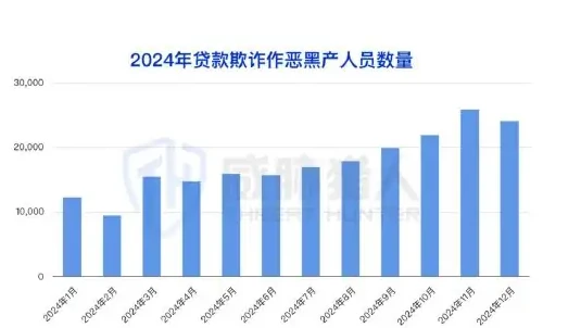 2024 Type hotness of loan fraud product Top3: Business Loans, Credits, Credits Chart 1 (page 53 of the original report)
