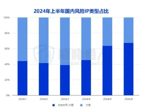 2024 Diagram of changes in bank card resources in the first half of the year related to money-laundering (page 22 of the original report)