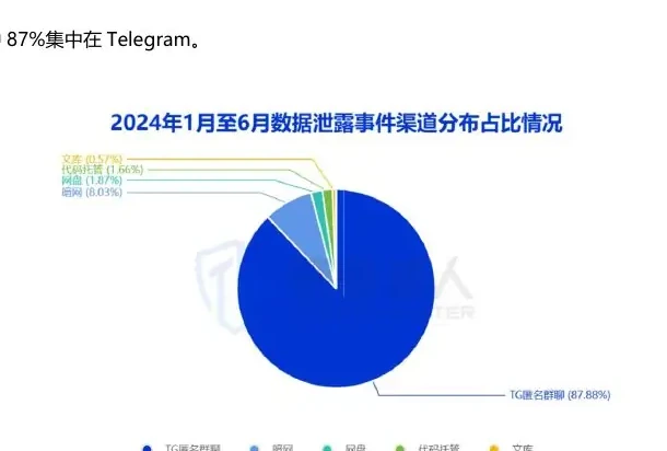 Telegram and dark webs remain active, accounting for up to 95 per cent of data leaks (page 9 of the original report)