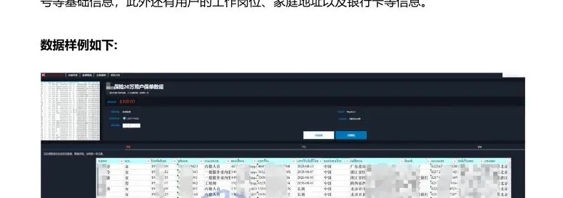 An insurance agency API was hacked and 200,000 user information leaked (page 28 of the original report)