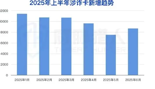 The first half of the year related to money-laundering bank cards compared to the second half of the year 2024.
