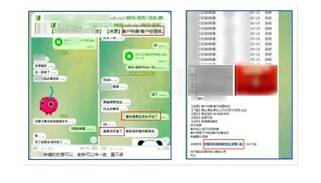 Disclosure of bank's “sweep application” loan information: third-party financial technology company marketing tools in graphs (page 35 of the original report)