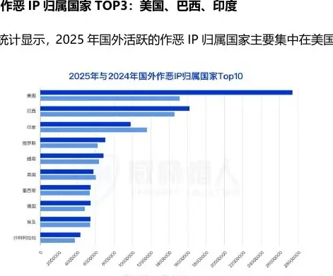 IP resource analysis chart for committed abroad in 2025 (page 23 of the original report)