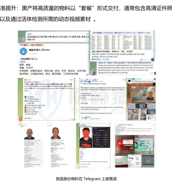 KYC upstream analysis of attacks: “AI” and “customized” charts for material sources (page 15 of the original report)