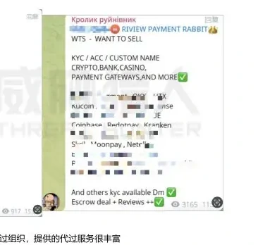 KYC used to represent the organization 2 (page 24 of the original report)